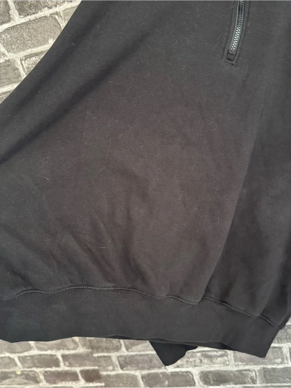 The North Face 1/4 zip fleece sweater black